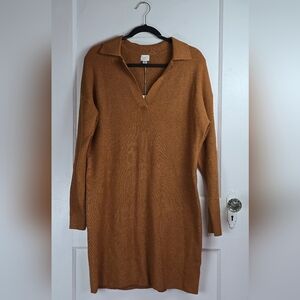 NWT a new day Rust Brown Sweater Dress M